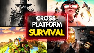 TOP 25 BEST CROSSPLATFORM SURVIVAL GAMES TO PLAY RIGHT NOW [upl. by Bink]