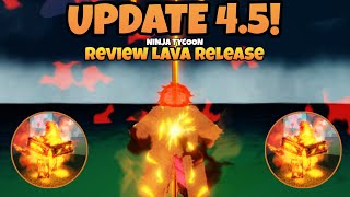 ninja tycoon review Lava Release mode update 45 roblox roblox 🌋 [upl. by Chivers]