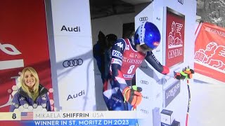 Mikaela Shiffrin  DNF  Women´s Alpine Downhill  Cortina d´Ampezzo  2024 [upl. by Enitsirc]