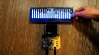 Audio Spectrum Analyzer V21 with blue LED and 9 display modes [upl. by Sacram]