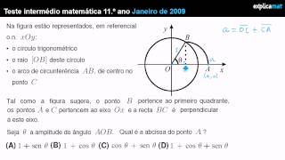 Trigonometria  Teste Intermédio 11º Ano [upl. by Highams283]