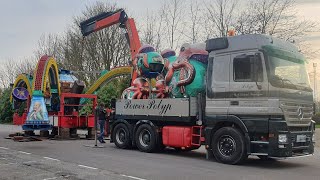 Transport en opbouw kermis Bovenkarspel 2024  Deel 1 [upl. by Joshua383]