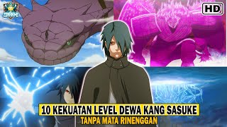 10 JUTSU TERKUAT SASUKE TANPA MATA RINNEGAN [upl. by Aihsilat]