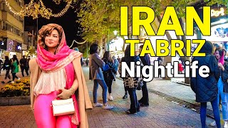 IRAN  NightLife In Tabriz 2022 Iranian People Walking ایران [upl. by Schonfield]