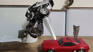 Sideswipe vs Cliffjumper Stop Motion [upl. by Nysa360]