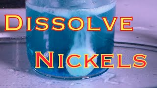 How to Dissolve US Nickels H2SO4 method [upl. by Llireva]