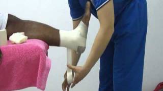 Closed basketball ankle tapingWMV [upl. by Hewart947]