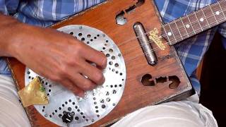 Harold playing A Kurt SCHOEN Cigar Box Bouzouki [upl. by Nlycaj]