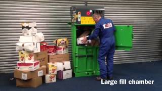 LSM V5 Small Cardboard Waste Baler [upl. by Enamart]