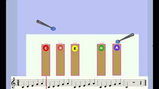 Xylophone or barred instrument pentatonic scale [upl. by Johnette]