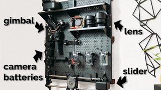 DIY Camera Charging Wall Organizer  Productive Office Setup For Filmmakers [upl. by Salohci]