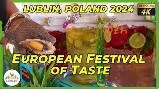 Lublin European Festival of Taste September 2024 Poland life 4K Europejski Festiwal Smaku [upl. by Akcimat]