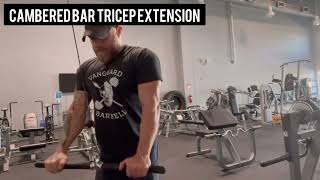 Cambered Bar Tricep Extension [upl. by Ennairac]