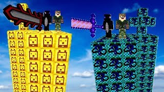 ILHA DO URSO vs ILHA DA COBRA l MINECRAFT ILHA LUCKY BLOCK [upl. by Huba]