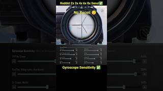 😱 BGMI Scope Setting 2x 3x 4x 6x 8x  New Best Sensitivity Settings  No Recoil shorts bgmi viral [upl. by Viviane952]