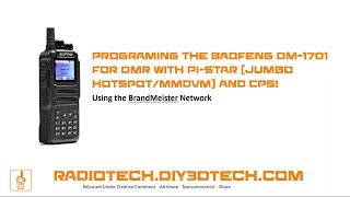 DMR  Progaming a DMR Radio with CPS for the Brandmeister Network and Jumbo HotSpot [upl. by Barrada]