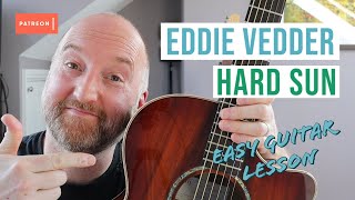 Easy Guitar Lesson  How to Play quotHard Sunquot by Eddie Vedder [upl. by Bosson]