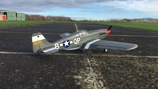 P51B Boise Bee Mustang JB Hobbies VQ 5th flight review [upl. by Gnilrets]