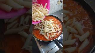 Tasty Chicken Red Sauce Pasta  Penne Arrabiata 🤤😍 shorts youtubeshorts [upl. by Winther]