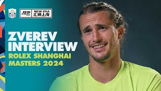 Alexander Zverev PreEvent Interview  Rolex Shanghai Masters 2024 [upl. by Knowling]