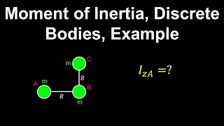 Moment of Inertia System of Particles Example  Physics [upl. by Annhoj]