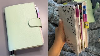 Mini Planner  flip through of my set up  CHUNKY Mini Happy Planner  Discbound Planner [upl. by Levitan]