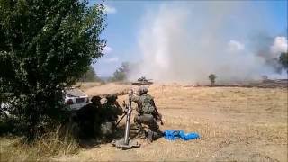 81mm mortar fire Training rounds [upl. by Bois]