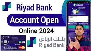 Riyad Bank online account opening  Riyad bank me online account kaise khole [upl. by Rehptosirhc]