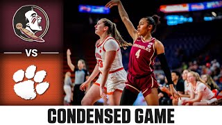 Florida St vs Clemson Condensed Game  202324 ACC Women’s Basketball [upl. by Lechner]