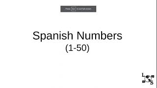 Spanish Numbers 150 [upl. by Sarazen]