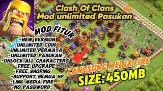 DOWNLOAD Clash Of Clans Mod Apk Terbaru Unlimited Pasukan  No Password [upl. by Akima]