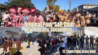 Original Four SampP Club New Orleans Secondline Special Guest Performance [upl. by Aley]