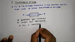 Tensile Stress  Compressive Stress  Shear Stress  Torsional Stress  Engineering Being Learning [upl. by Ahsial]