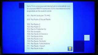 Come attivare la funzione HbbTV per vedere il Canale 101 di Rai 4K [upl. by Stargell]