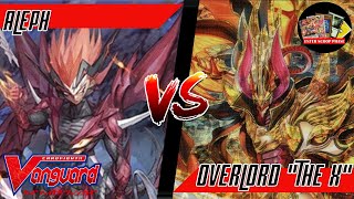 Embodiment of Victory Aleph VS Dragonic Overlord quotThe Xquot  Cardfight Vanguard VPremium Gameplay [upl. by Ahsenac121]