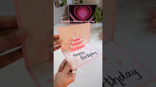 ✨Aesthetic amp Last minute birthday card idea✨ lastminutegift cardideas diy shorts [upl. by Annaohj]