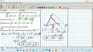 Exercice sur calcule vectoriel tcs  prof elmoudene [upl. by Bakeman]