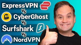 NordVPN vs Surfshark vs ExpressVPN vs CyberGhost  Best VPN in 2023 [upl. by Sybley]