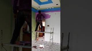 Painting home wall video 🎨🖌️🏫😲😲    home painting wall video painter official [upl. by Swirsky]