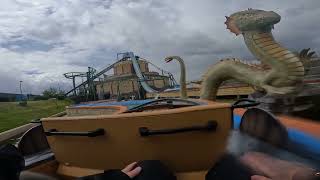 Klotti Park Zum Rittersturz Water Coaster POV April 2024 [upl. by Monahon]