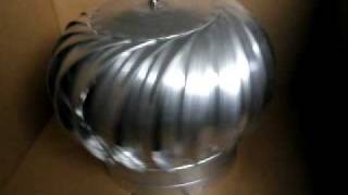 Spinning Wind Driven Turbine Vent made with Heavy Metal from Luxury Metals [upl. by Leund]