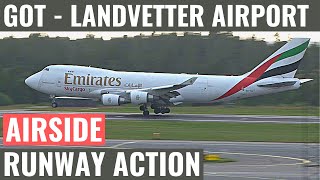 GOT  LANDVETTER AIRPORT  GOTESGG  RUNWAY ACTION  PLANESPOTTING  AIRSIDE  AIRPORT VIDEO [upl. by Ahseei]