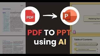 Convert your PDF to a PowerPoint using AI in 2 minutes [upl. by Malchy]