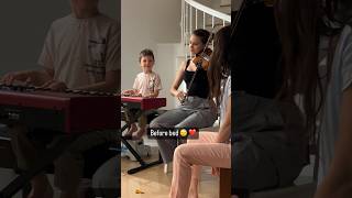 Karolina Protsenko plays with her family before bedtime ❤️🎻 violin home music [upl. by Rasmussen902]