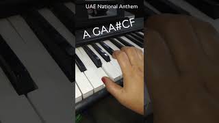 UAE National Anthem  piano notes [upl. by Chapen831]