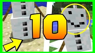 LE SAVIEZ VOUS  10 SECRETS SUR LE GOLEM DE NEIGE MINECRAFT [upl. by Daryl171]