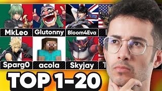 MI TOP 20 MEJORES JUGADORES DEL MUNDO EN SMASH BROS ULTIMATE  2023 [upl. by Moseley]