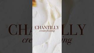 This Chantilly cream frosting is just sweet enough  perfect for cake decorating 😍 cake frosting [upl. by Terryl126]