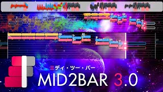 【音程バー作成ソフト】MID2BAR 30基本操作ガイド／作成サンプル [upl. by Hannavahs]