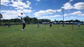 Grass Triples Volleyball  Cornroast Match 2  81024 [upl. by Kceb]